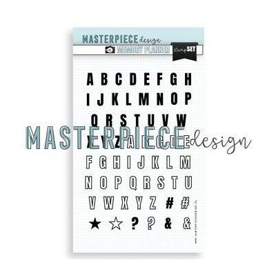 Masterpiece Design Clear Stamps - Outline Alphabet